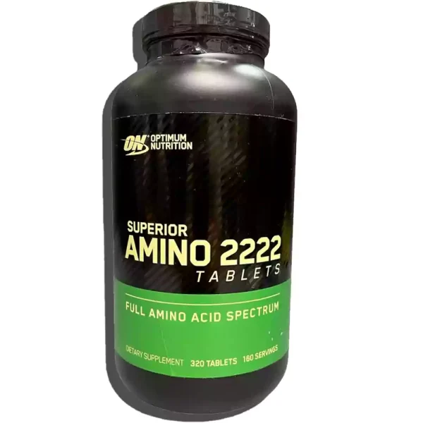 Optimum Nutrition Amino 2222 – ۳۲۰ قرص | پشتیبان عضله و ریکاوری
