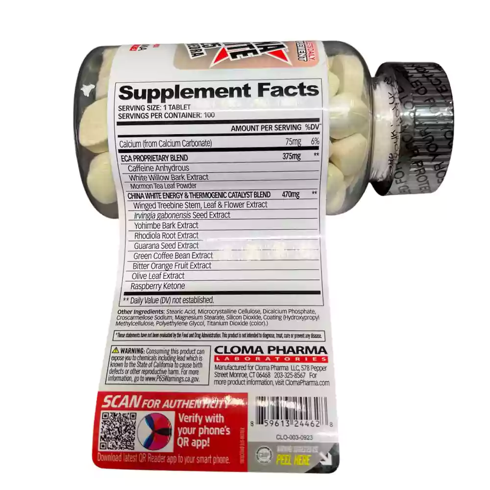 چربی سوز چینا وایت ۱۰۰ تایی کلوما فارما