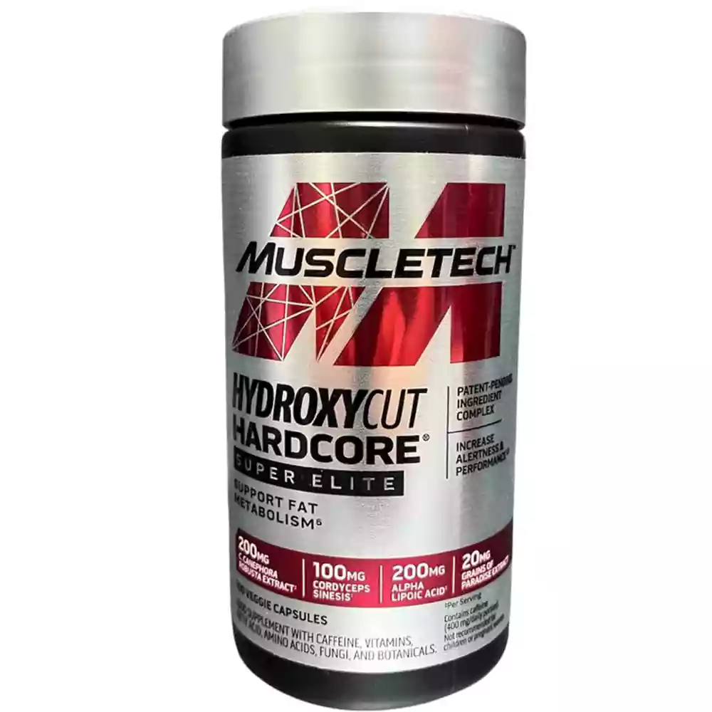 چربی سوز هیدروکسی کات سوپر الایت ۱۰۰ تایی ماسلتک اصل