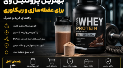 بهترین پروتئین وی برای عضله‌سازی و ریکاوری؛ راهنمای خرید و مصرف
