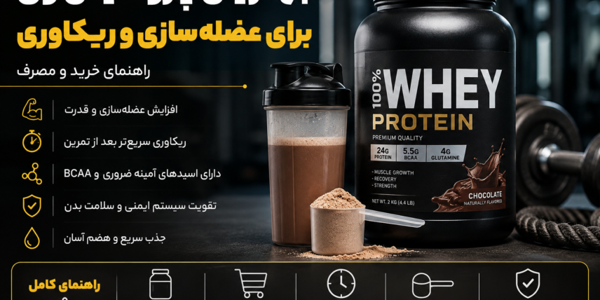 بهترین پروتئین وی برای عضله‌سازی و ریکاوری؛ راهنمای خرید و مصرف
